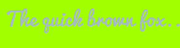 Image with Font Color A4BBC3 and Background Color A2FF00